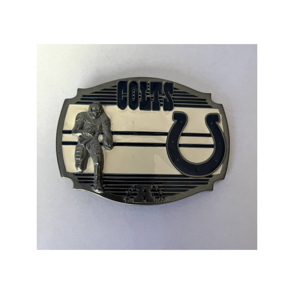 Indianapolis Colts Football Team Belt Buckle NOS FLAW